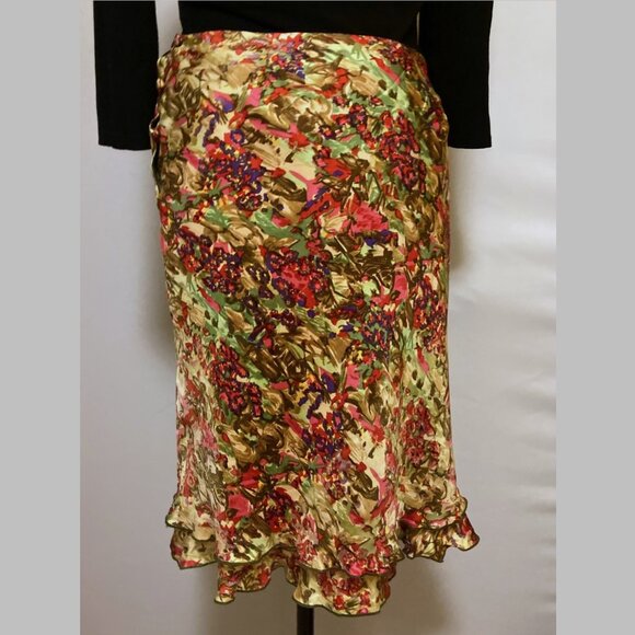 Bias cut silk vintage Hartnell skirt - Picture 2 of 6
